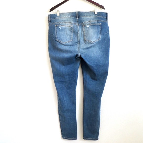 NEW! Torrid Bombshell Skinny Premium Stretch High Rise Distressed Jeans SZ 18 - Picture 7 of 12